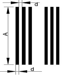 平行式分辨率測試卡的結(jié)構(gòu)1